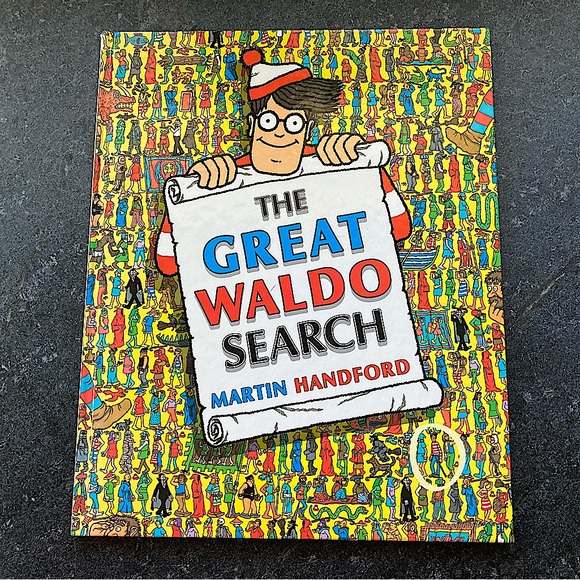 The Great Waldo Search - Yellow Hardcover Book 
c.1989 by Martin Handford - Picture 1 of 10